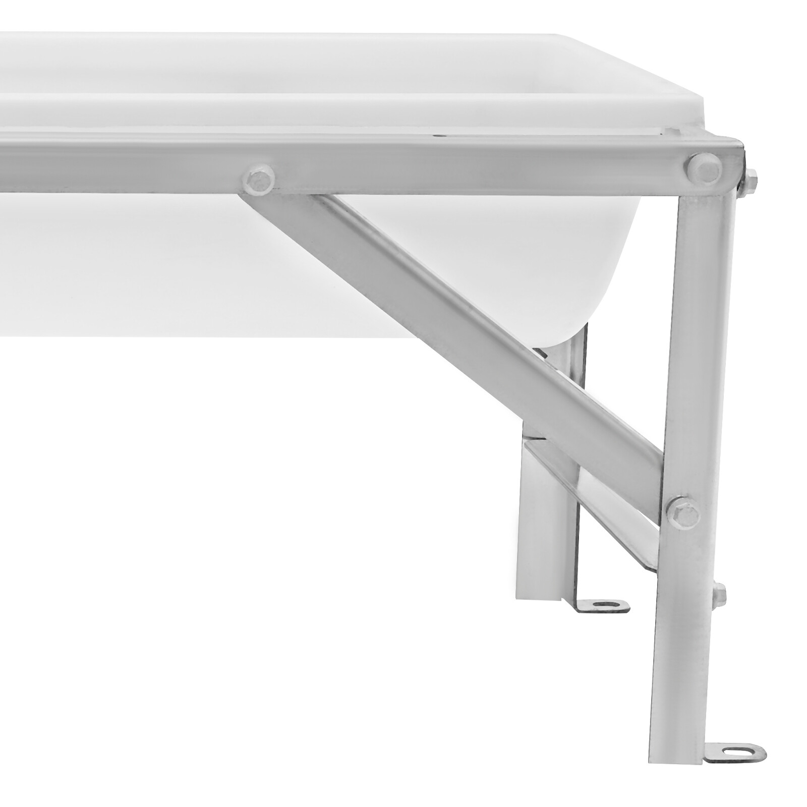 35L Livestock Rectangular Feed Trough Feed Trough Feeder w/Stand Floor Standing