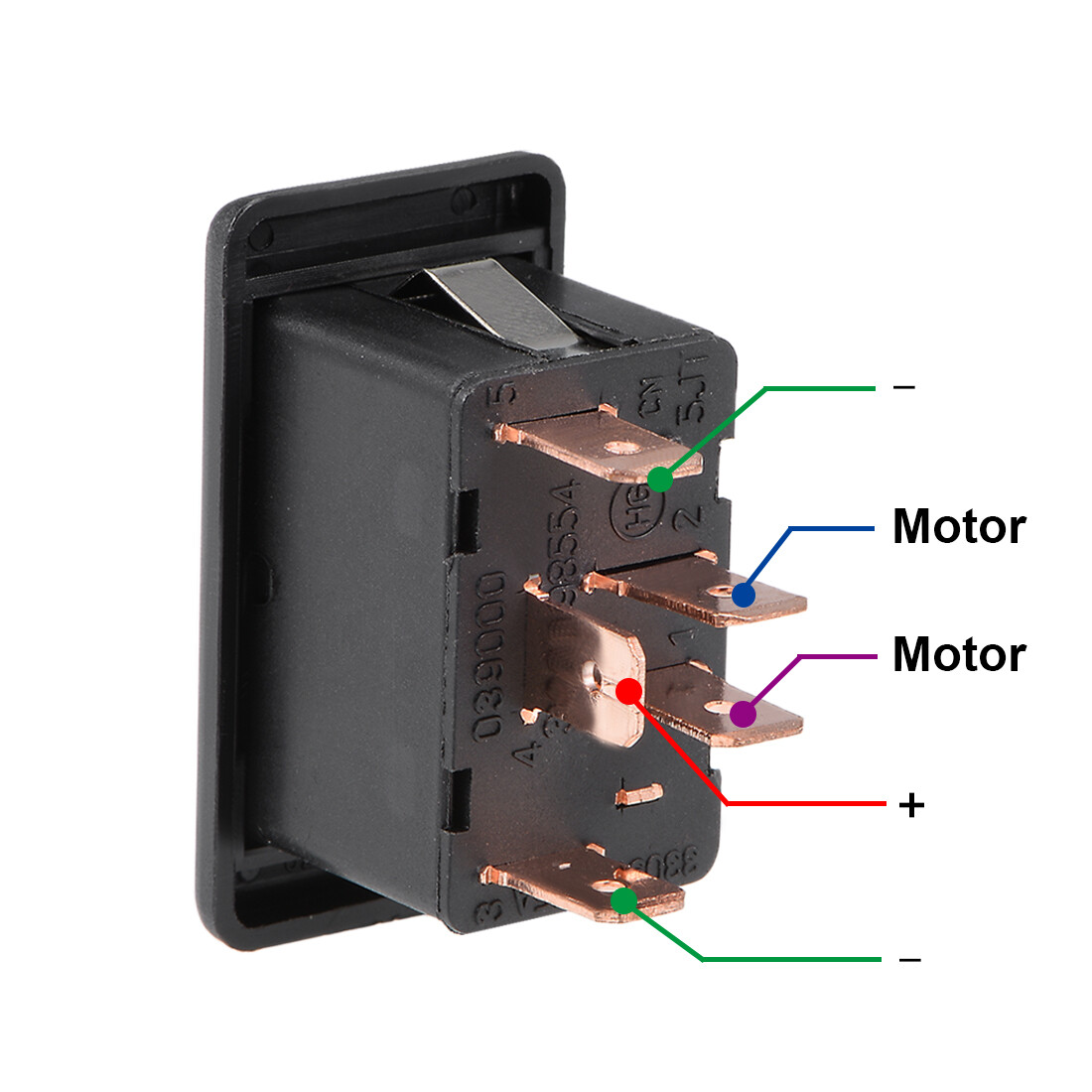 Universal 5 Pins Car Window Switch Car Control Master Rocker Switch DC 12V