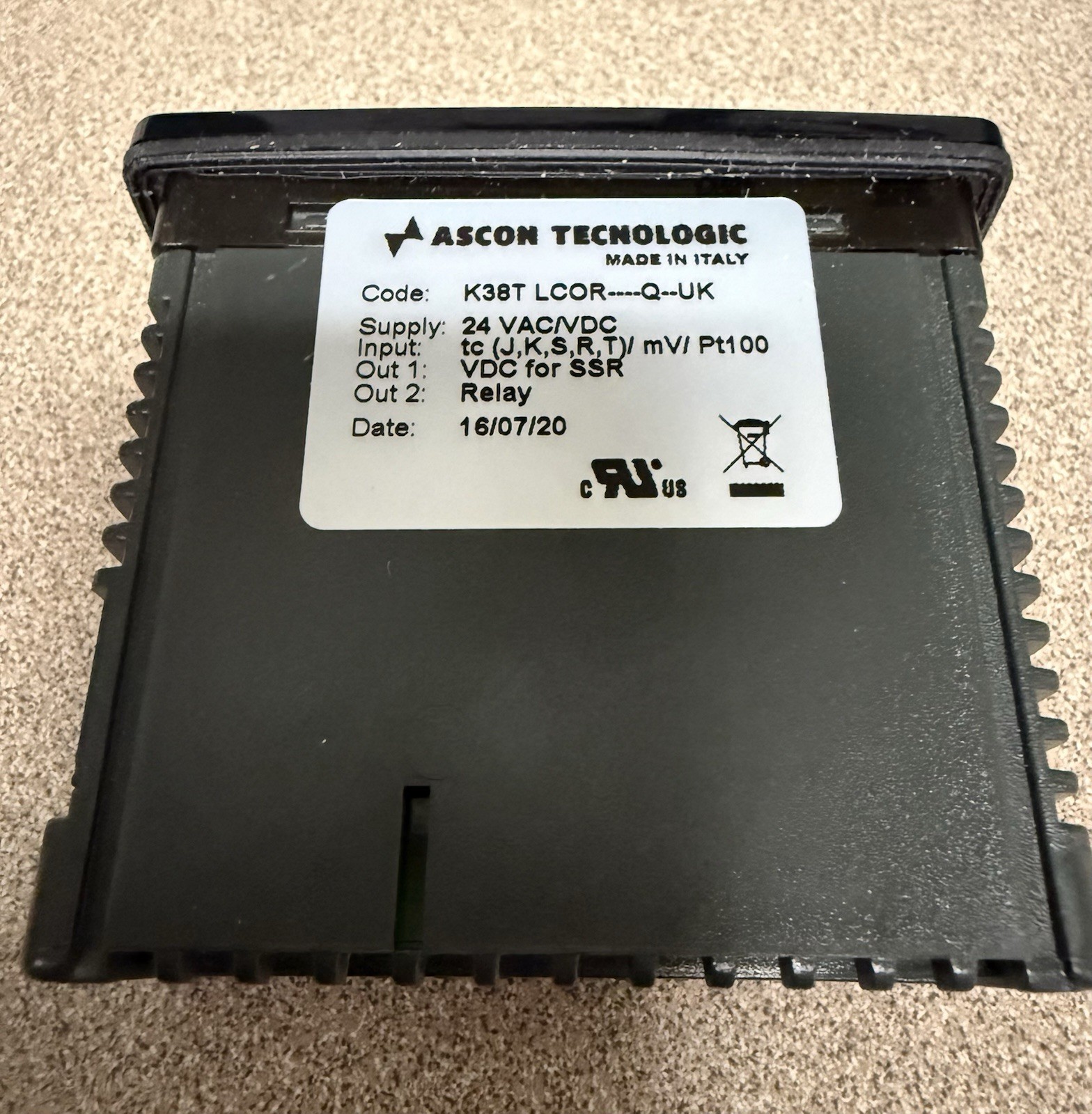 Ascon Tecnologic K38 Temperature Controller- 24 VAC/VDC