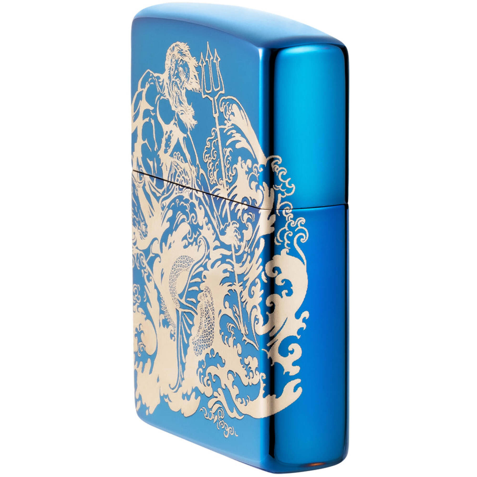 Zippo Lighter Atlantis Design Metal Construction Refillable and Windproof 48787