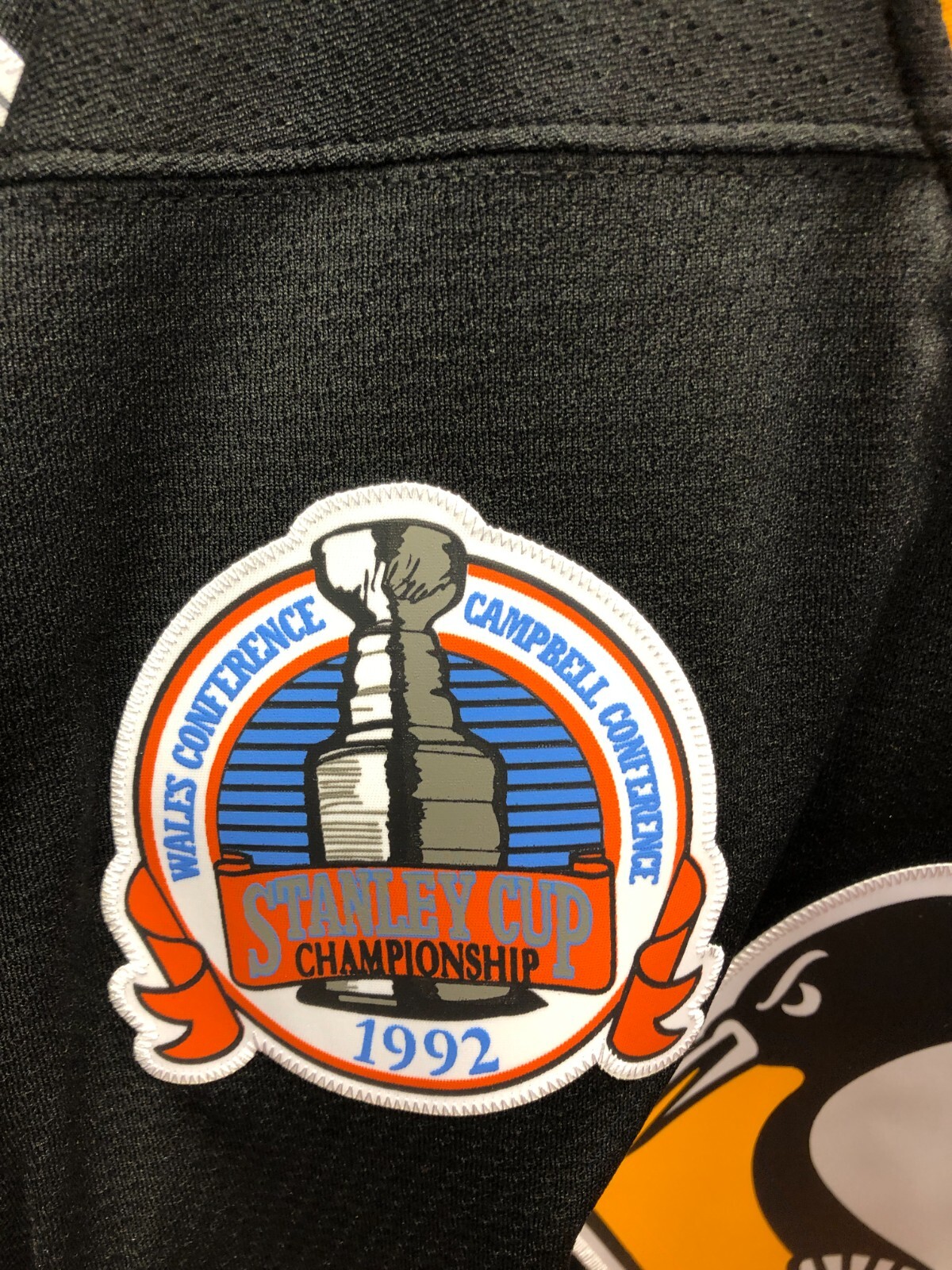 PITTSBURGH PENGUINS MARIO LEMIEUX 1991 MITCHEL & NESS THROWBACK JERSEY BLACK