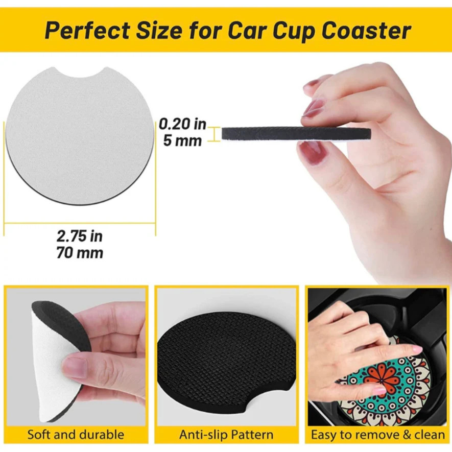 JUST DO IT tomorrow Car coasters