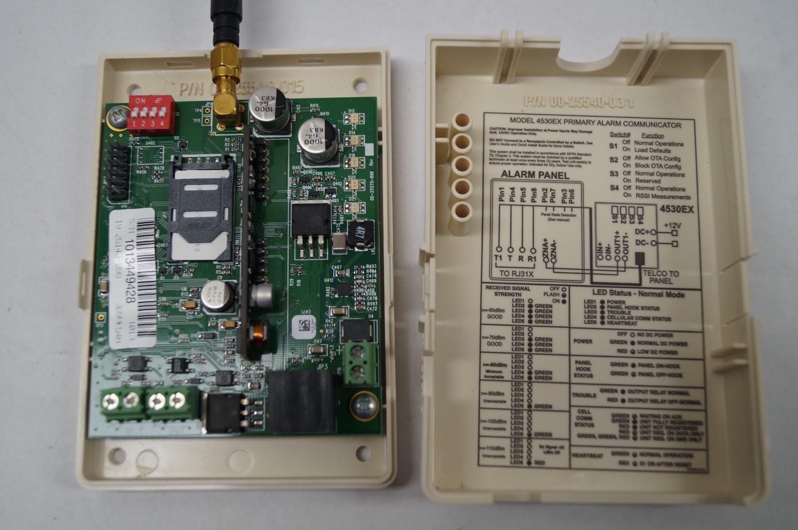 UpLink 4530EX 4G Primary Cellular Alarm Communicator White WORKING E223
