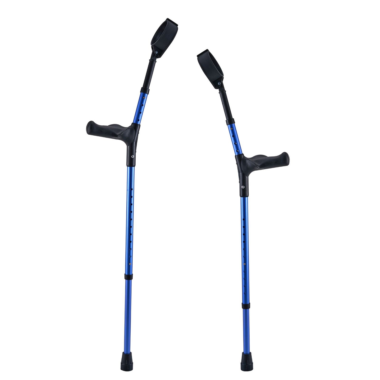 Forearm Crutches for Adults, 11 - Level Height Adjustable Walking Crutches with