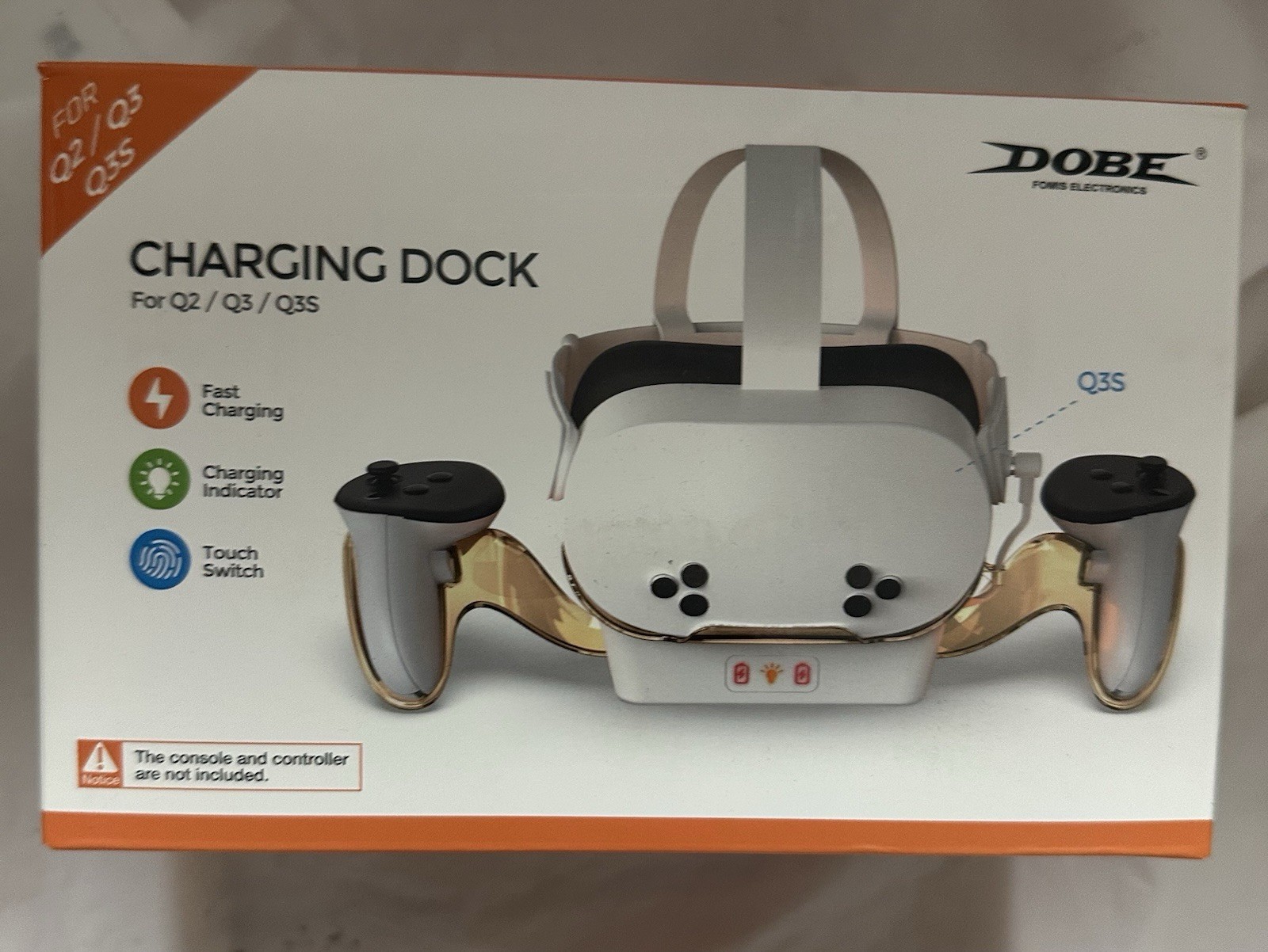 DOBE Charging Dock Station Meta Quest Q2/3/3S, LED, Magnetic Charging, VR GAA
