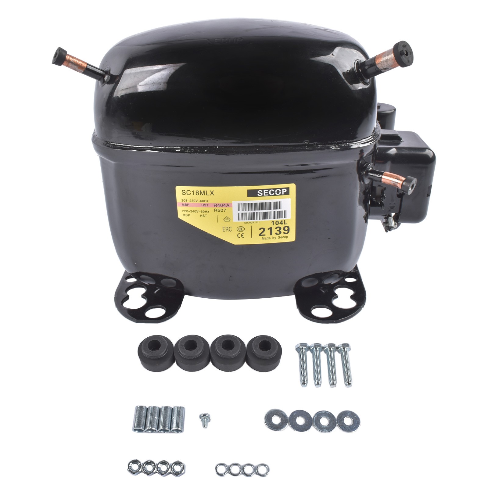 SC18MLX 104L2139 Refrigeration Compressor R404a R507 220-240V for Ice Machine