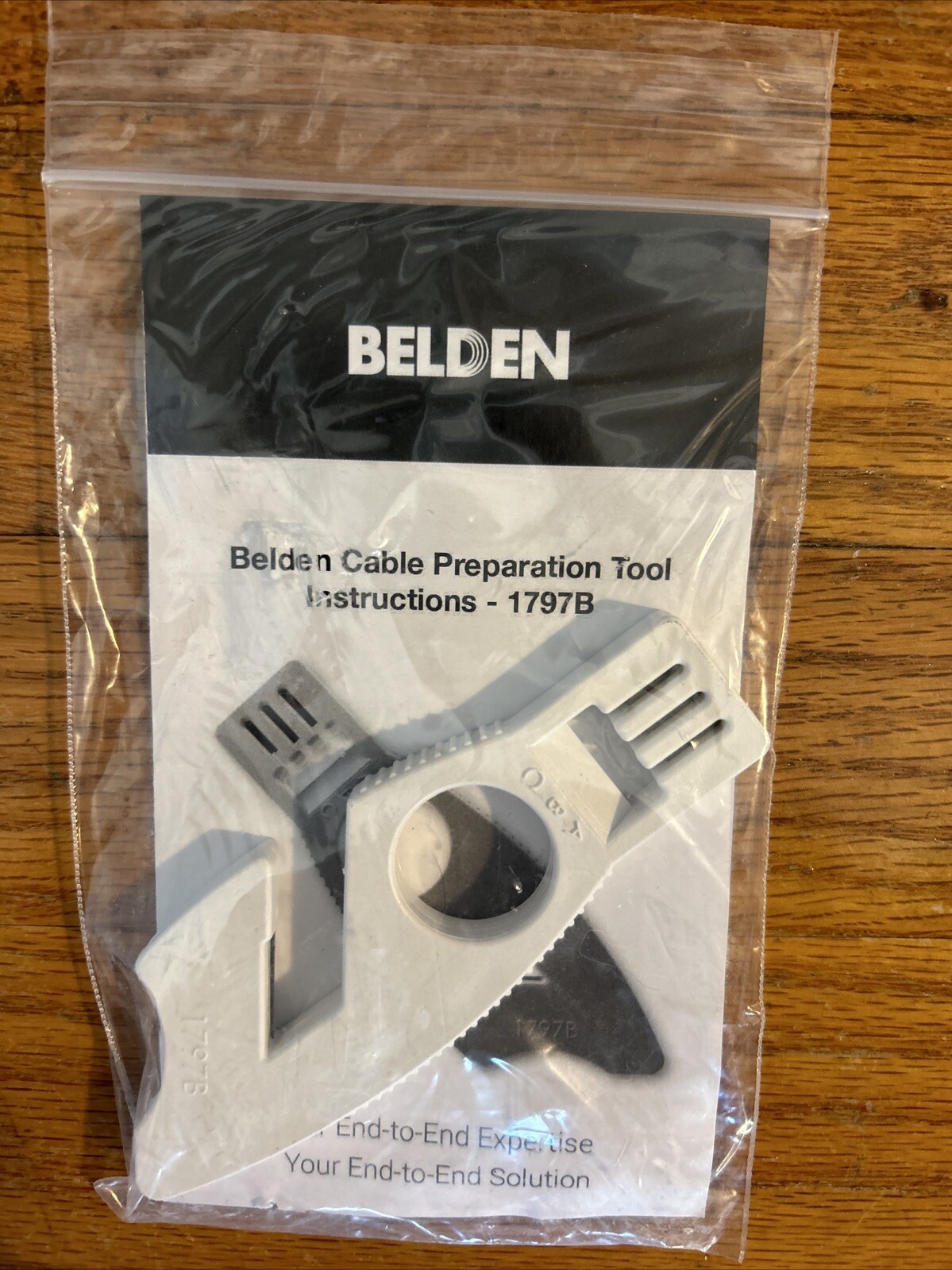 NEW: Belden Cable Preparation Tool (1797B) & Instructions Cable Stripper Prep