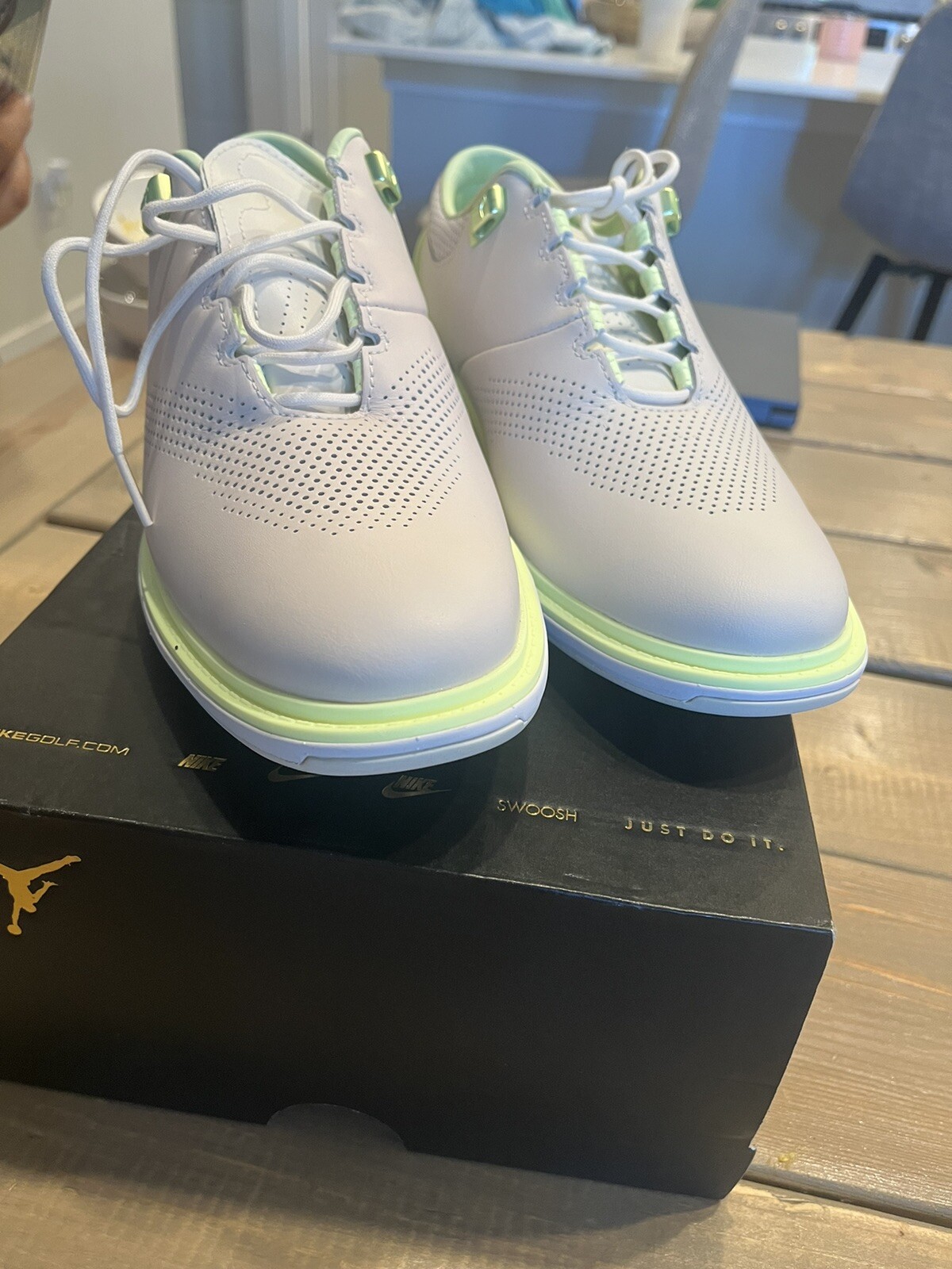 Nike Air Jordan ADG 4 Golf Shoes/Men's/Sz 9.5/DM0103-003/Phantom Volt Green/NEW