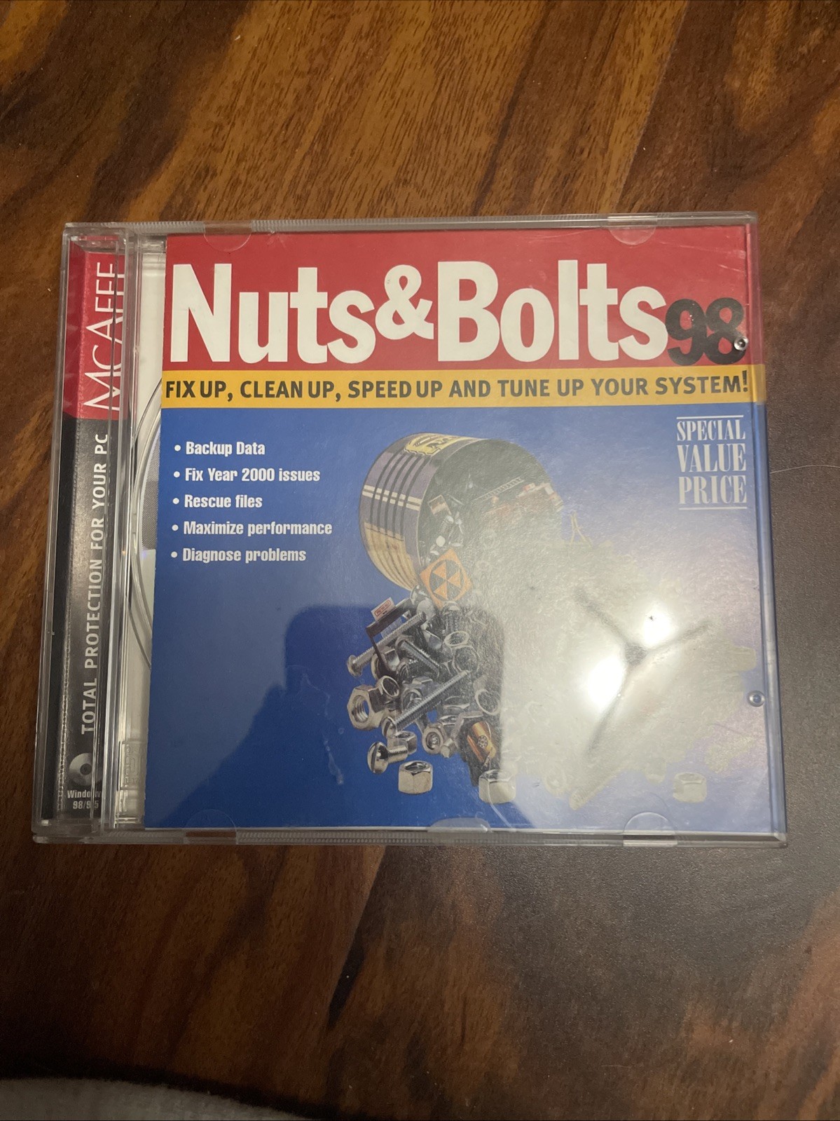 McAFEE Nuts & Bolts 98, Utility Suite for Windows 95/98 | NEW, UNOPENED