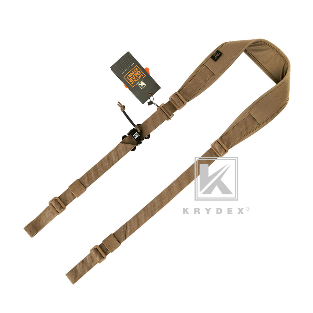 KRYDEX Tactical Sling Strap Modular Slingster 2-Point Sling Quick Adjust Buckle