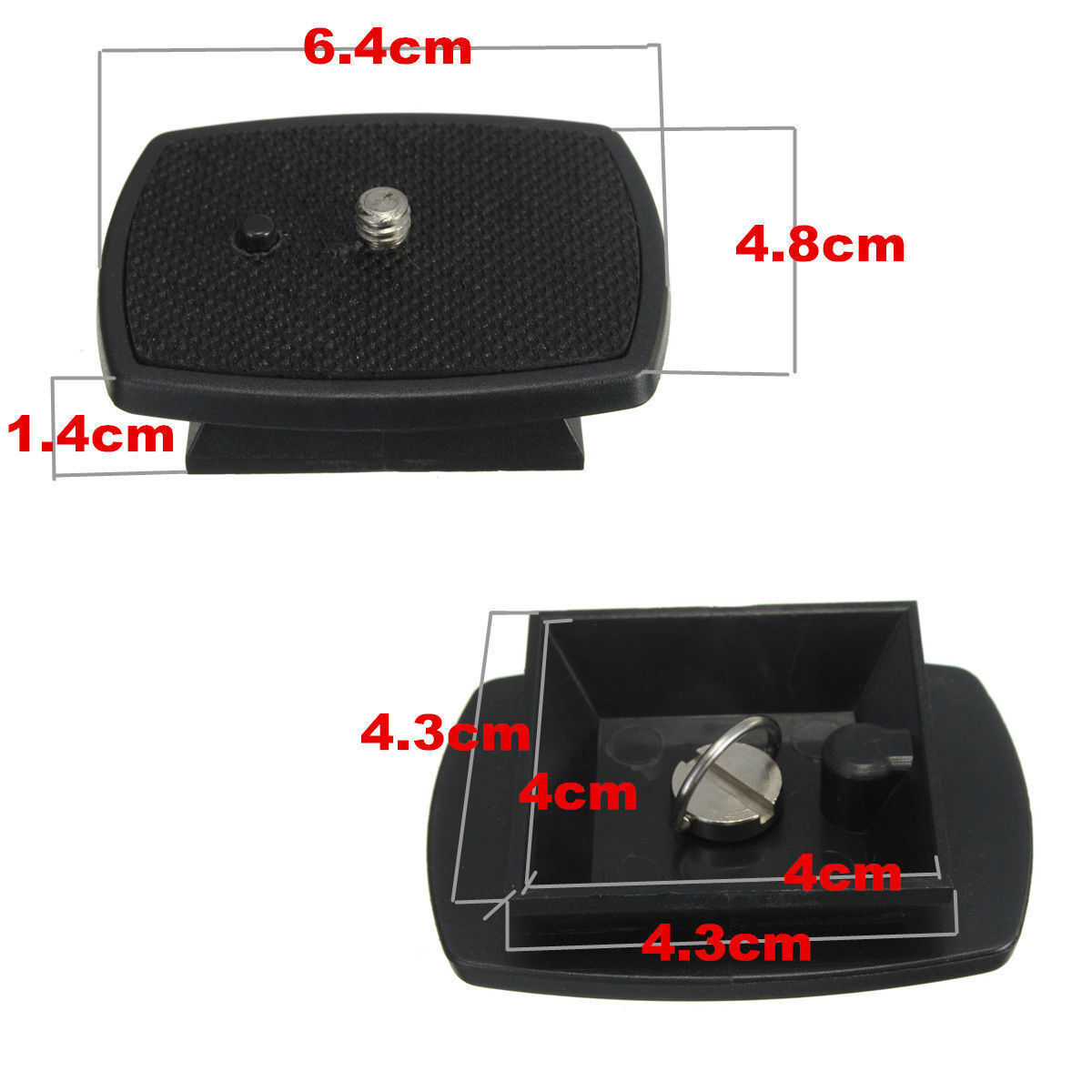 New Tripod Quick Release Plate Screw Adapter Mount Black Camera For Digital US
