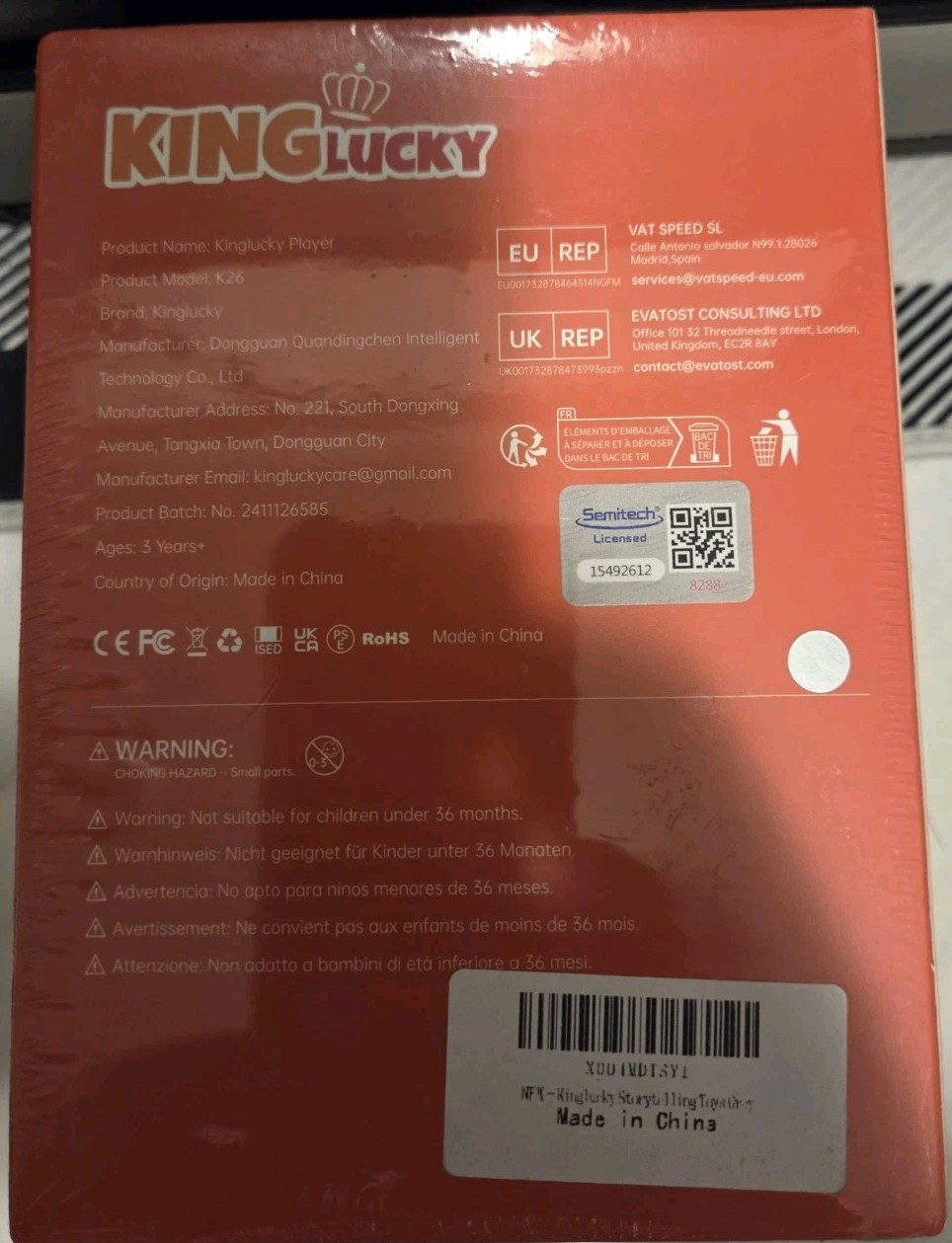 King Lucky Mini Karaoke Machine Portable Bluetooth Speaker With 2 Wireless Mic