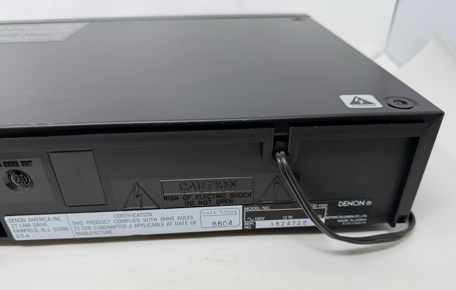 Denon DCD-1100 CD Player ~ Works ~ No Remote