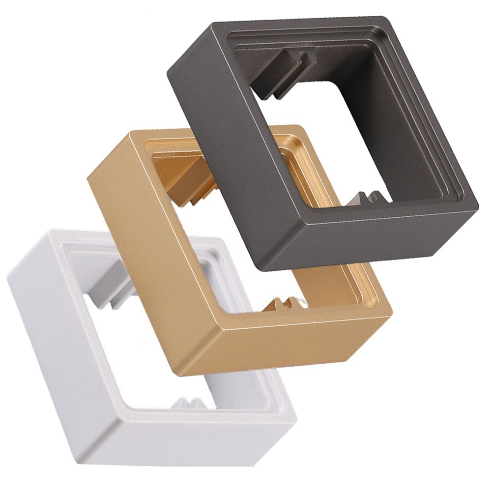 Pair of 30MM Square Spacers for Electrical Sockets Complete with Screws