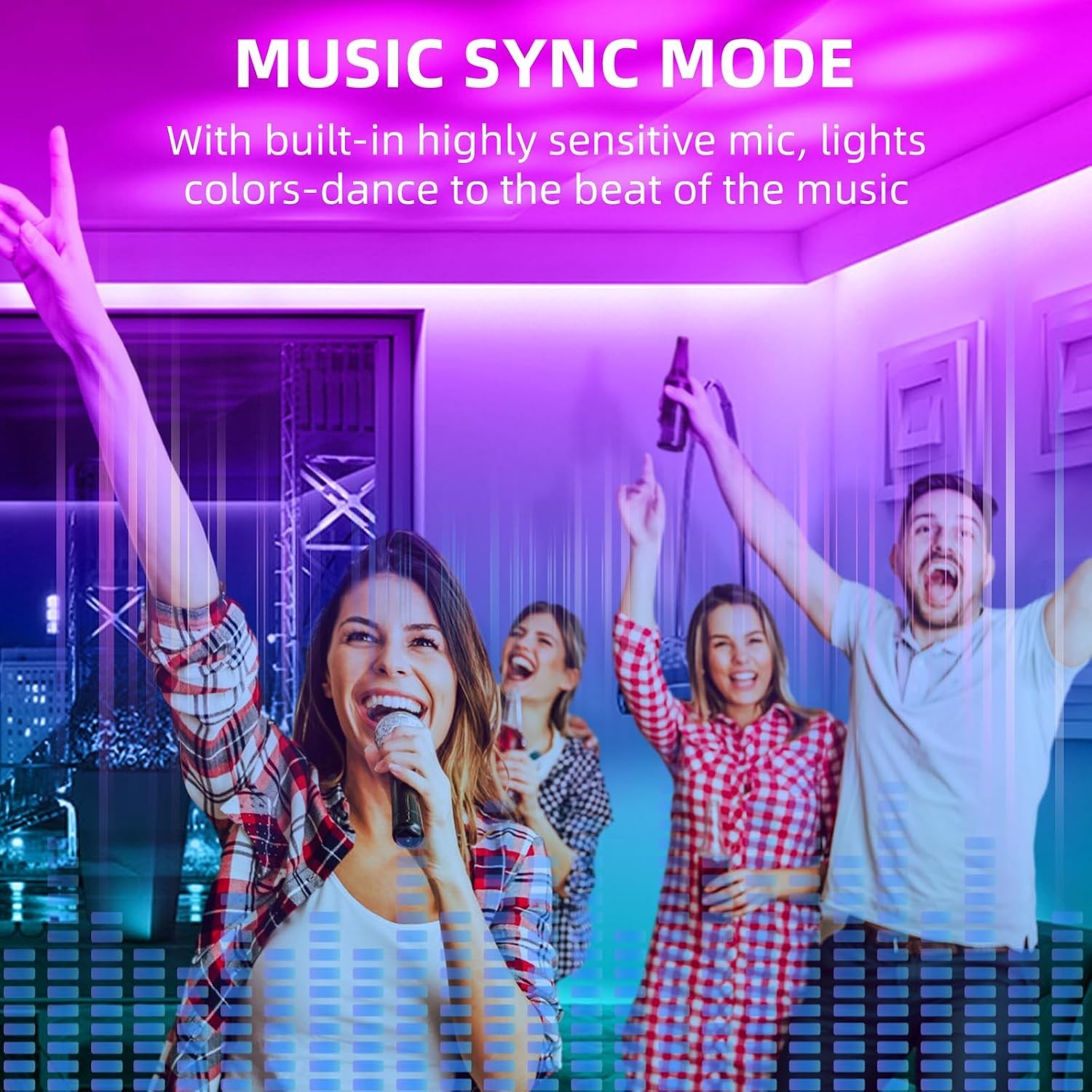 Versatile Bluetooth RGB LED Controller with Music Sync & Timer Function