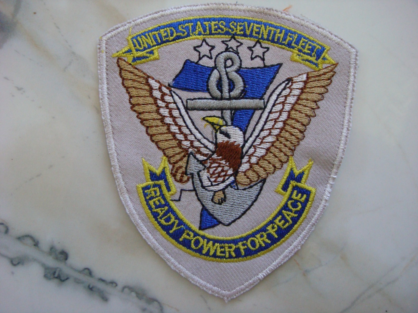 US NAVY SEVEN FLEET "READY POWER FOR PEACE", VIETNAM WAR PATCH