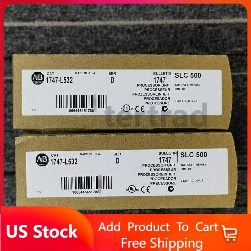 New Allen-Bradley 1747-L532 SER D SLC 500 SLC 5/03 CPU Processor Unit 1747L532