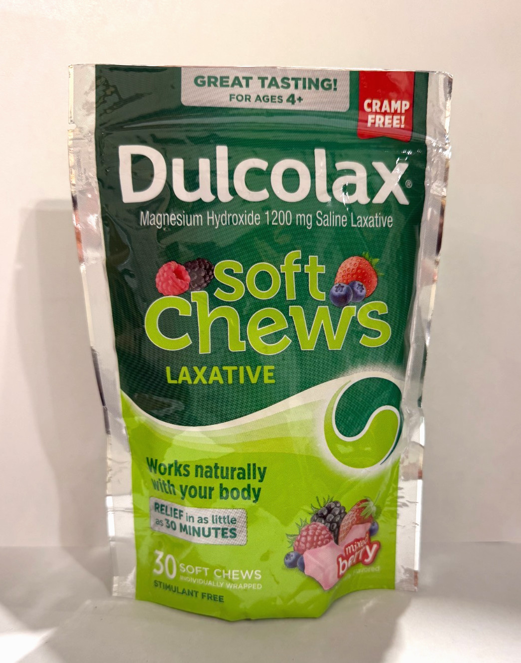 Dulcolax Saline Laxative Soft Chews 30 Count Exp 05/2027