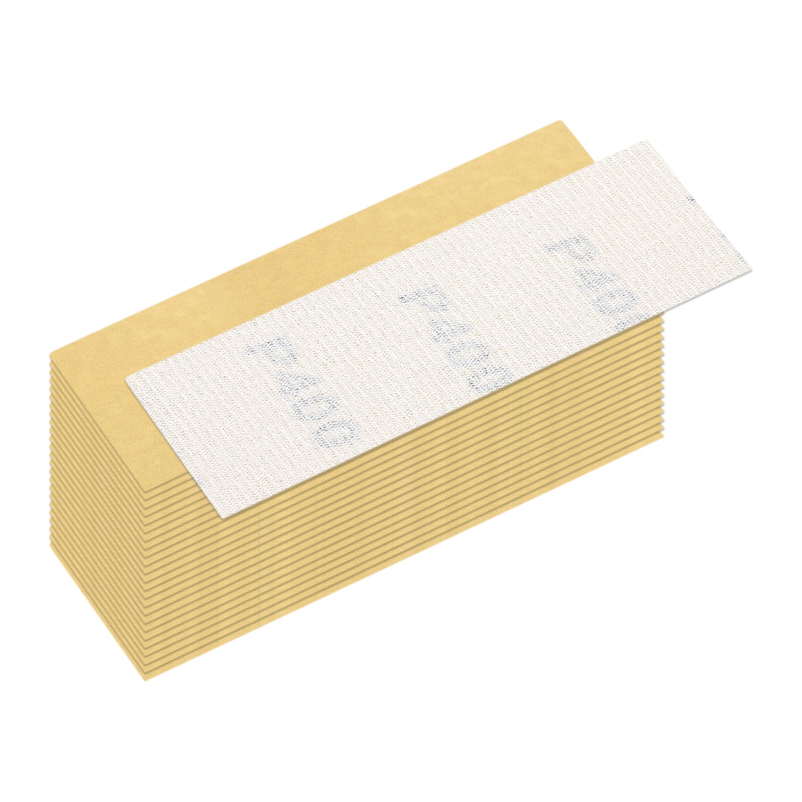 25 Pcs 400 Grit Dry Sandpapers, 1 x 3.5 Inch Sand Papers, Gold