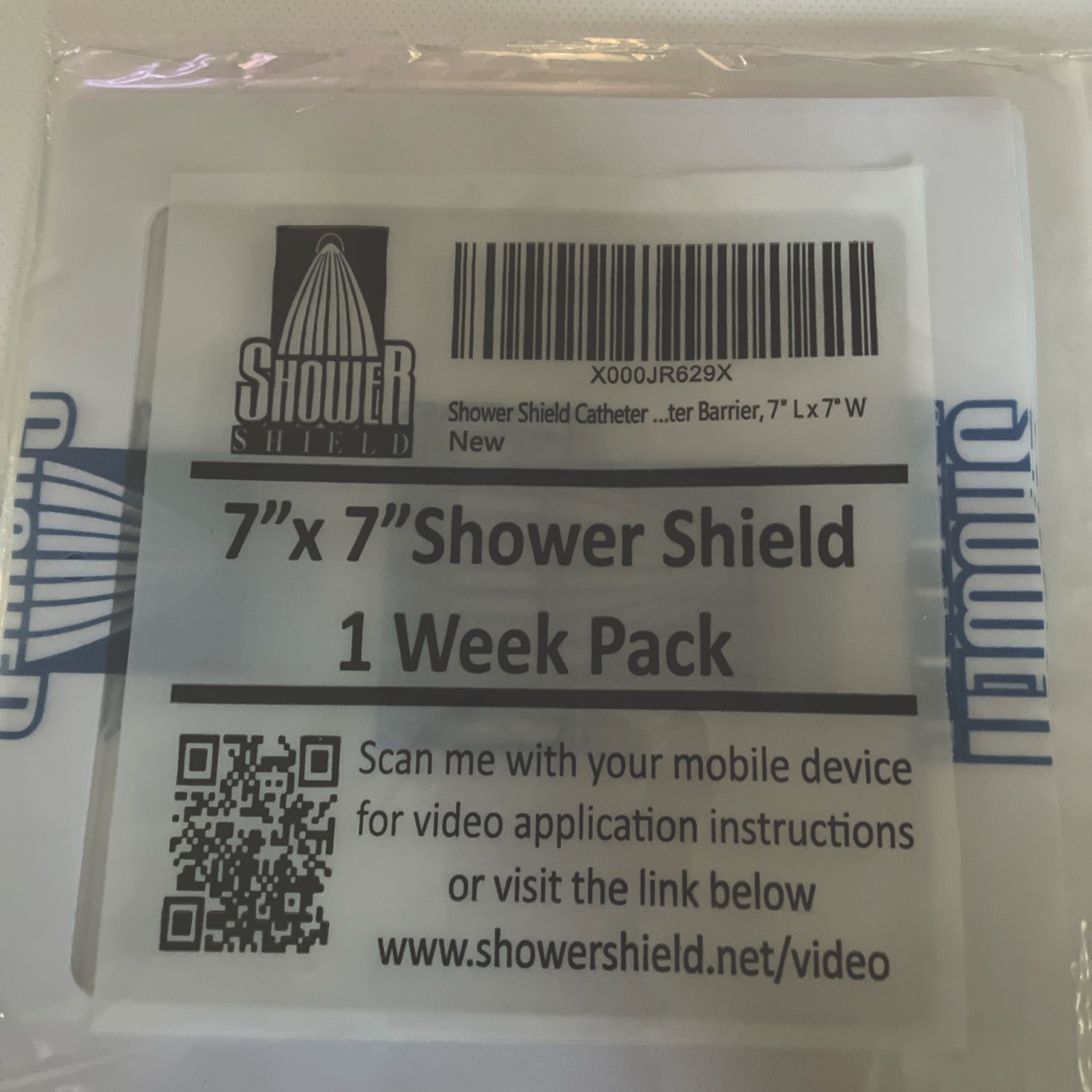7 X 7 Shower Shield One Week Pack New Sealed