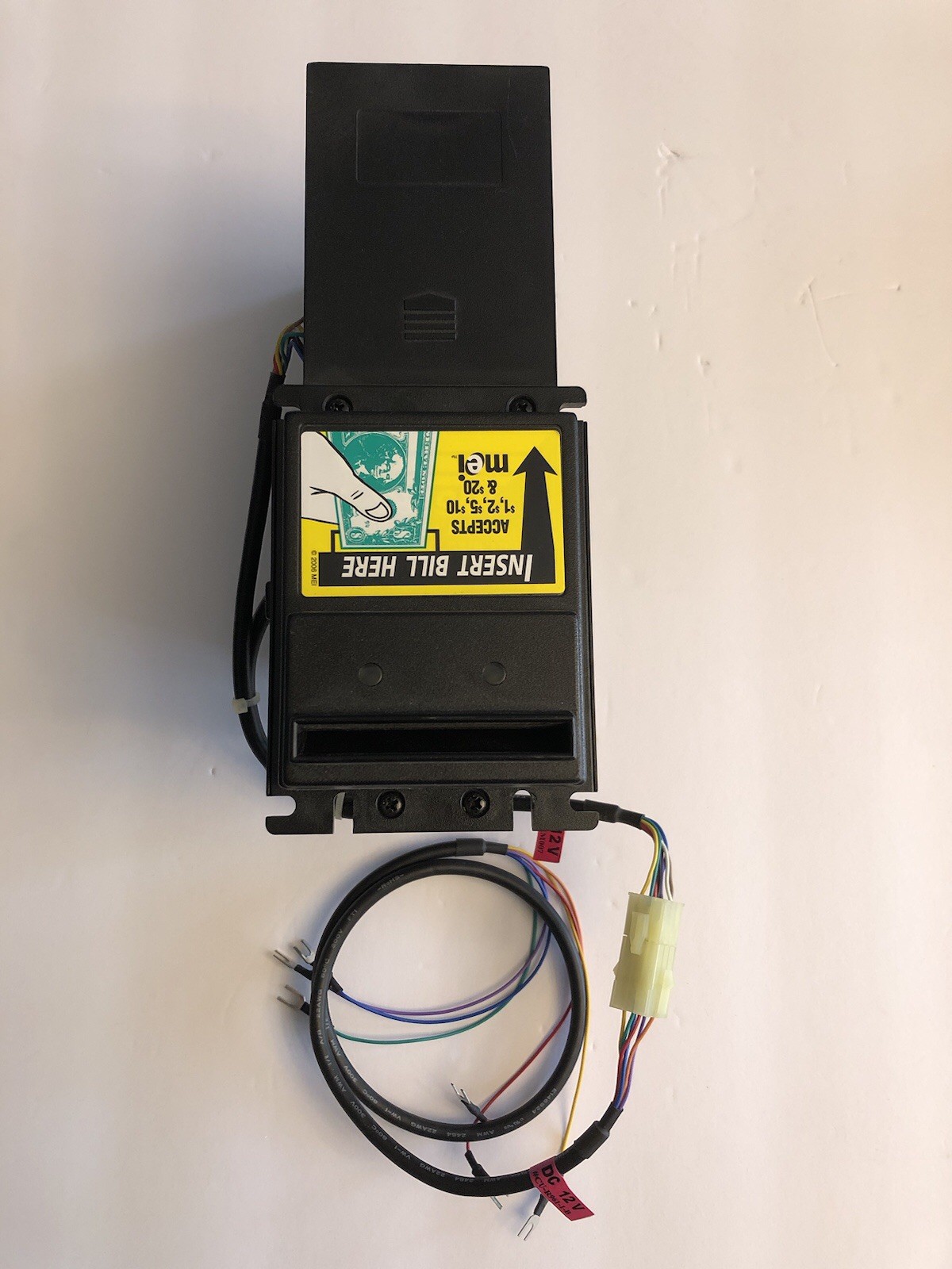 ICT A6-25SCP-USD4-11 12V Dollar Bill Validator /UNTESTED -SOLD AS IS