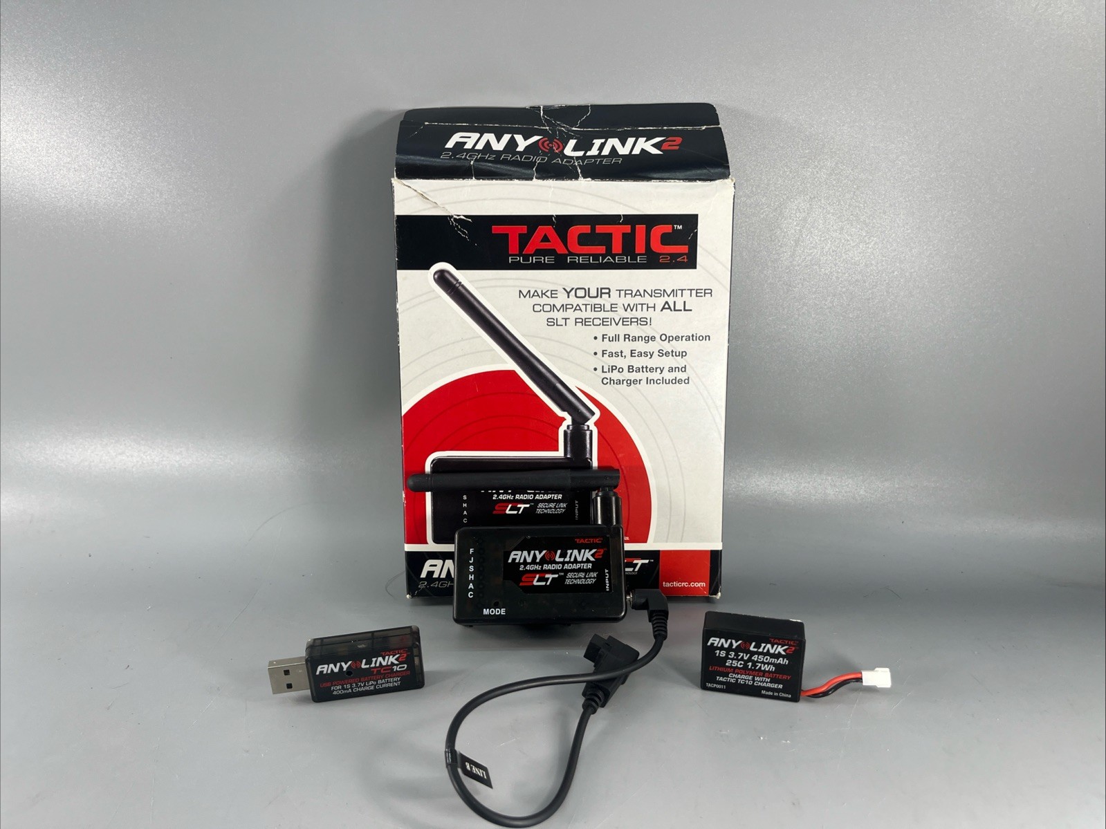 Tactic Anylink2 2.4 GHz SLT Radio Adapter 6 Channel Transmitter TACJ2005