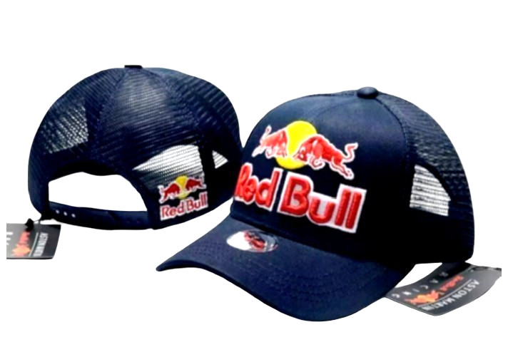 Navy +Navy Trucker Cap. 3-D Embroidery. Racing. F1. Motocross. MotoGP.Supercross