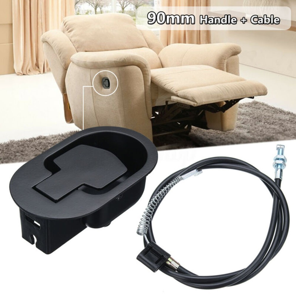 Black Sofa Handle and Cable for Recliner Chair Couch Release Lever Trigger