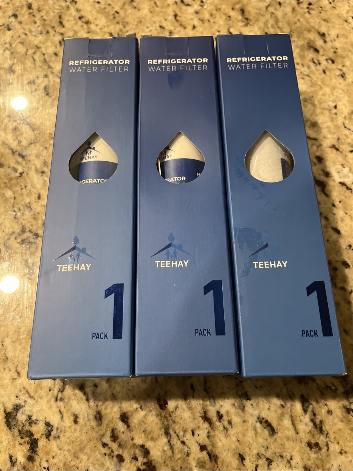 (3) Teehay TH-01 Refrigerator Water Filter Replacement For EPTWFU01 New In Box