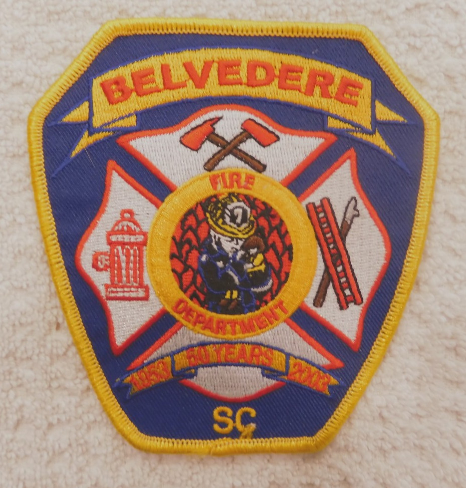 Belvedere SC South Carolina Fire Dept. patch - NEW