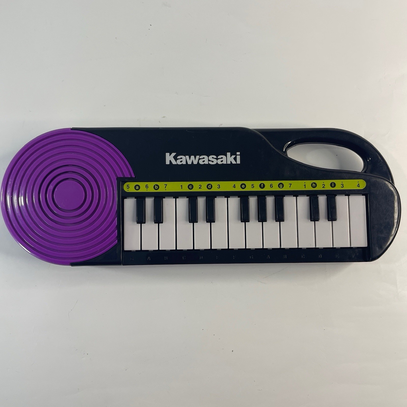 Vintage Kawasaki 23 Key Keyboard, Black & Purple - Tested & Works
