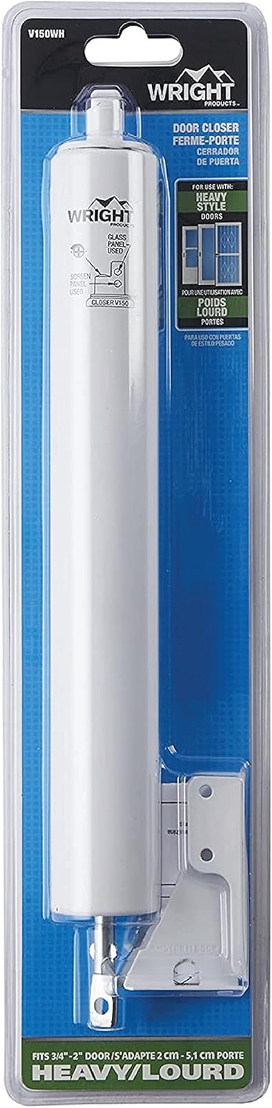 Heavy-Duty Pneumatic Storm Door Closer – Durable, Adjustable, Quiet-Closing with