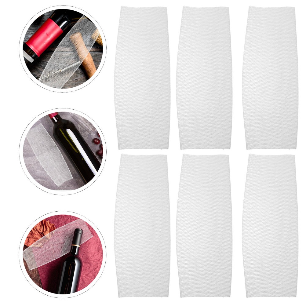 200Pcs Elastic Pe Net Wine Bottle Sleeves Universal Fit Travel Bottle Protectors