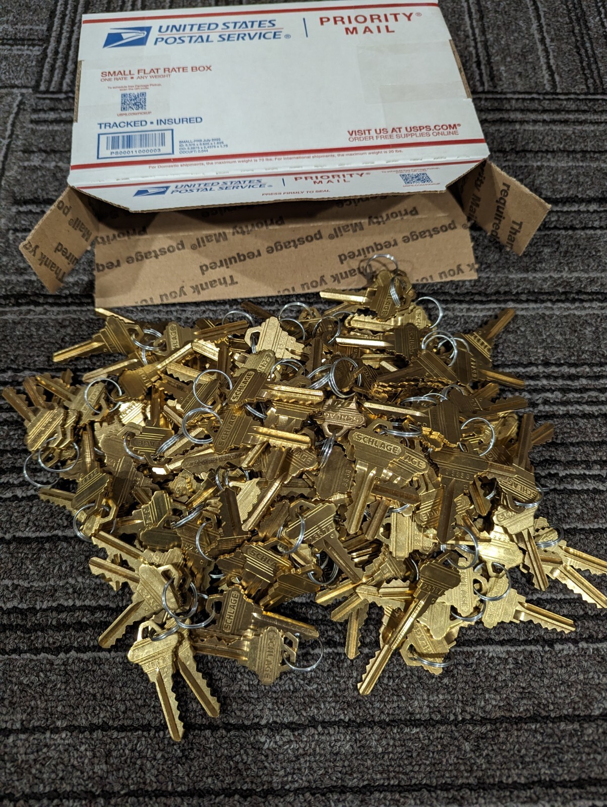 SCHLAGE ORIGINAL FACTORY PRECUT KEYS  SC-1 100 SETS OF 2 ( 200 TOTAL KEYS)