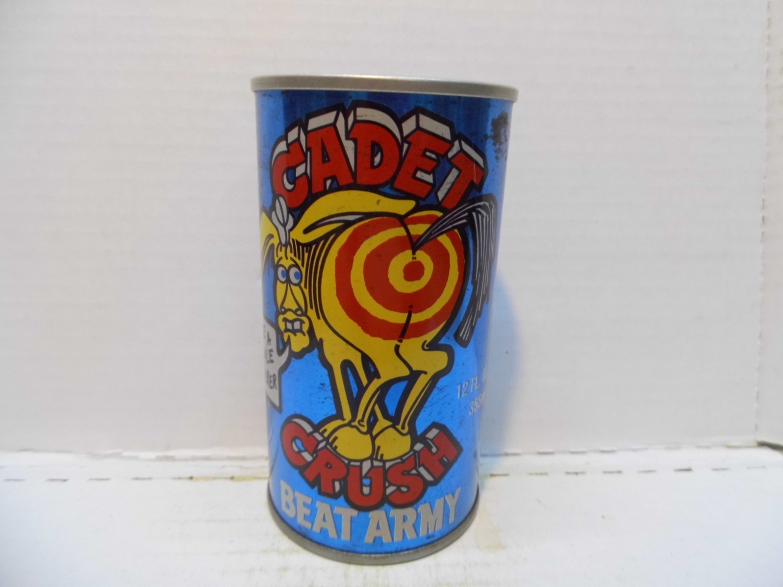 CADET CRUSH BEAT ARMY LEMON LIME 1979 S/S SODA CAN~PEPSI COLA, ANNAPOLIS MD #100