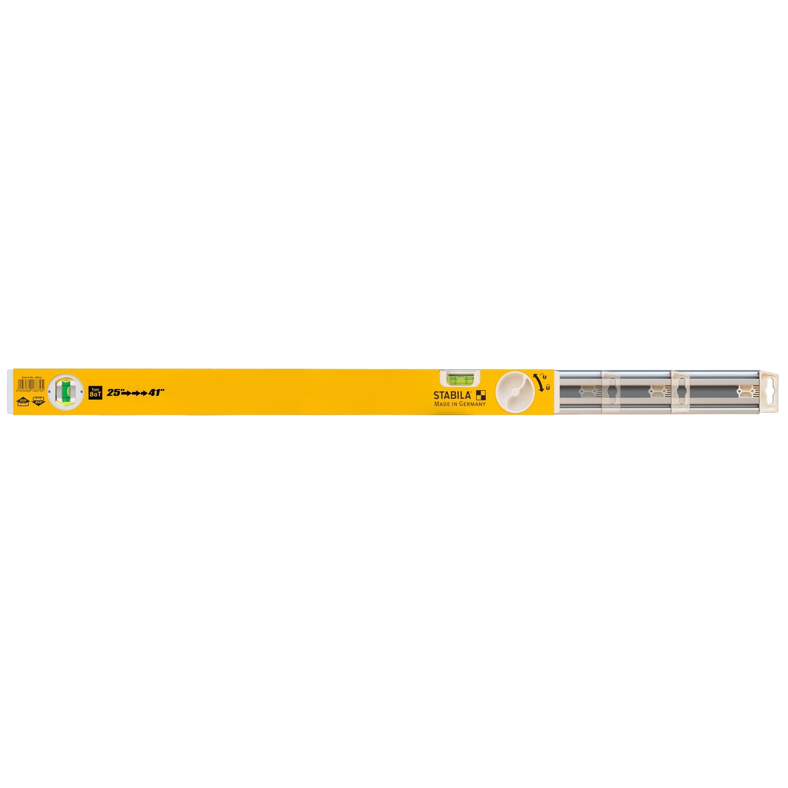 Stabila 29441 80T Adjustable Length Level 25in-41in Measuring Scale