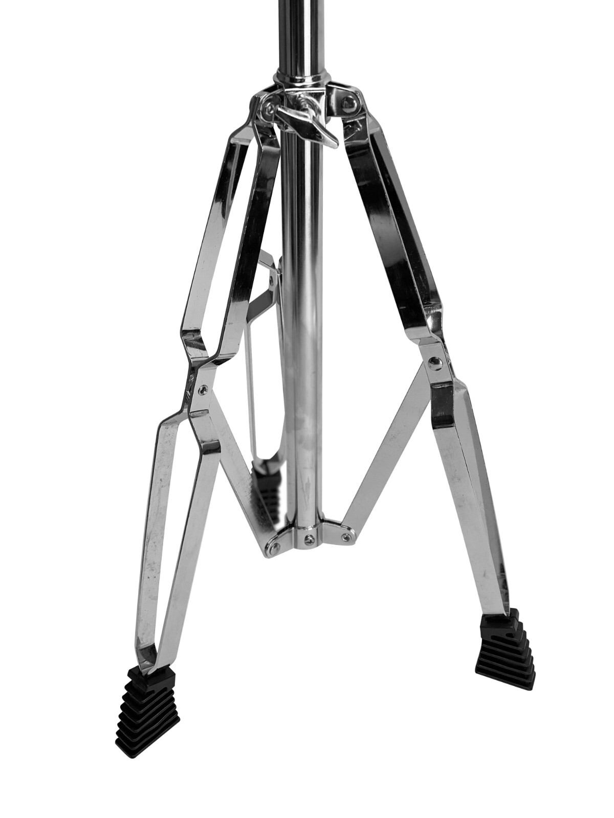 Double Braced 4' Bongo Stand Tripod Adjustable Chrome Heavy Duty Stabilizing Bar