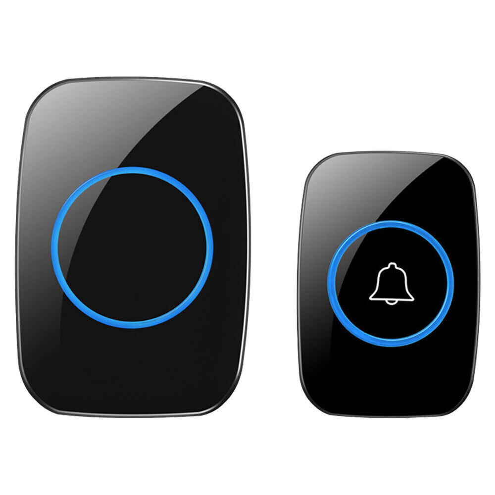 Wireless Doorbell Adjustable Volume 1000FT Plugin Receiver Waterproof 60 Chime
