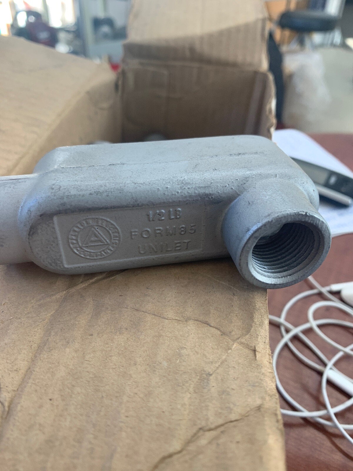 5 - Appleton LB50-A Form 85 Aluminum Conduit Body 1/2”
