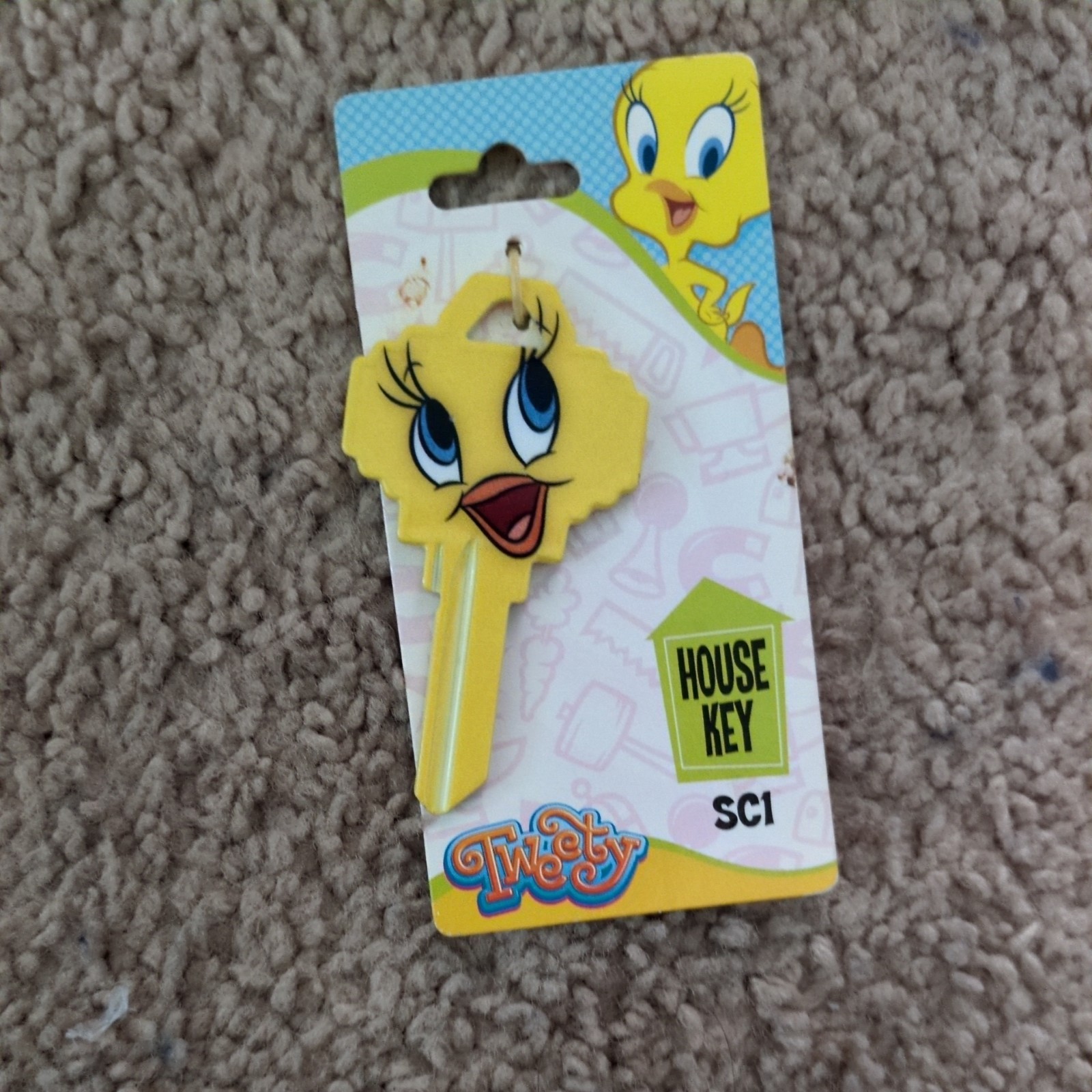 LOONEY TUNES YELLOW TWEETY BIRD  SC1 KEYBLANK