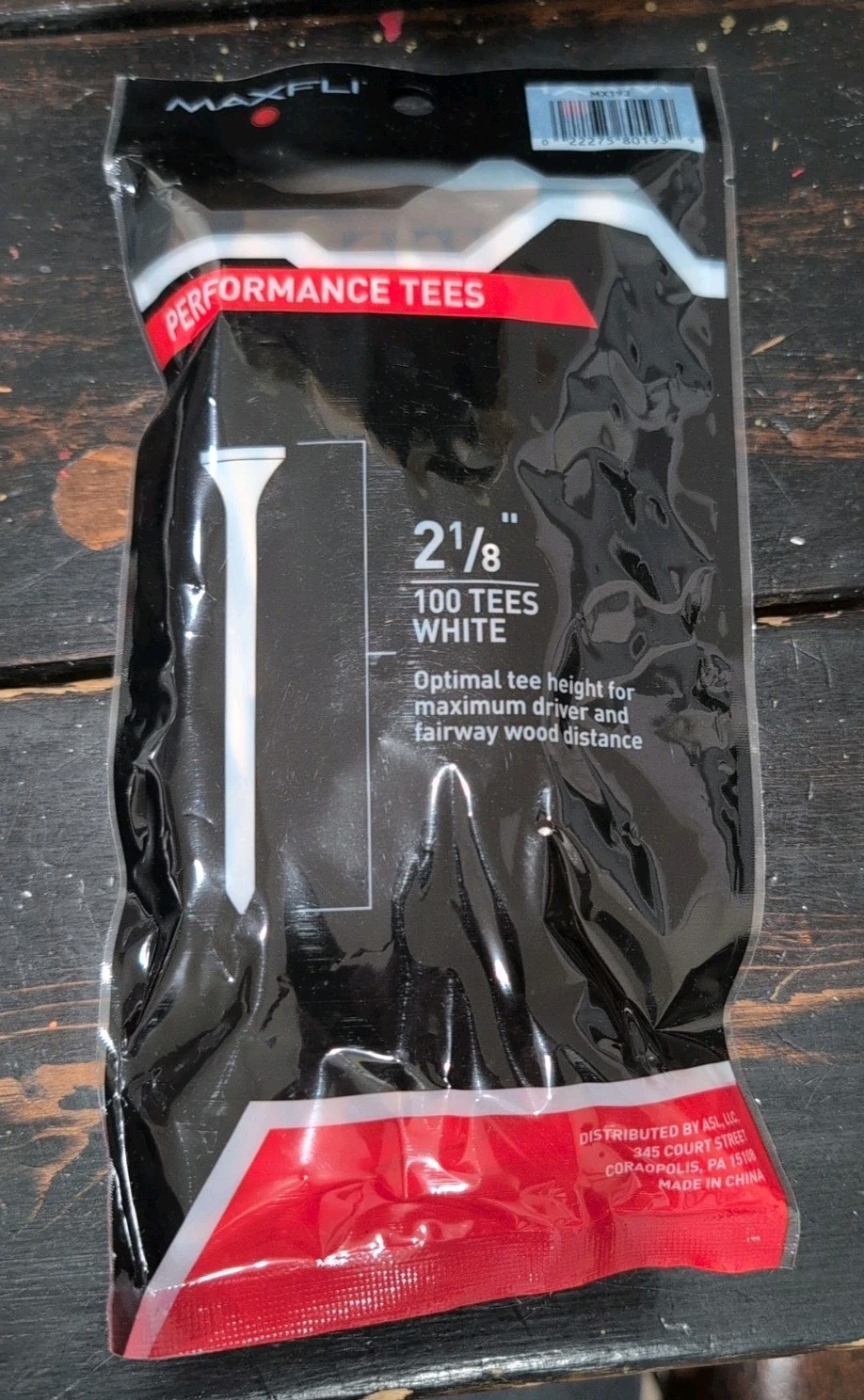 MaxFli Performance TEES Optimal HEIGHT Precision Golf Tees 100 Count 2 1/8"