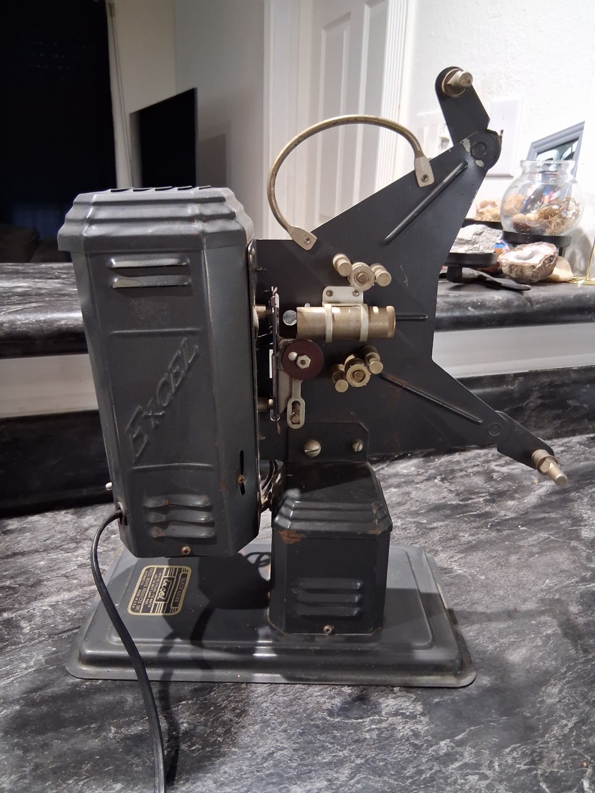 Vintage Early 1900s Excel Black Hawk 16mm Film Projector-Working-READ