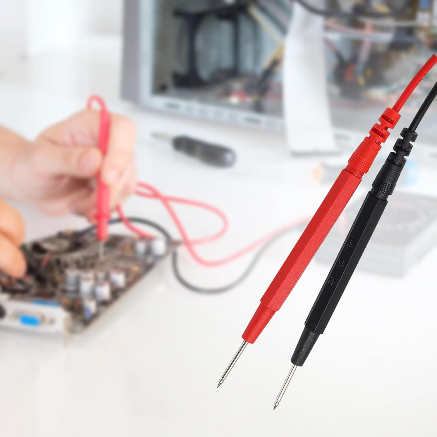 2 Sets 16 in 1 Multimeter Test Leads Kit Digital Probes & Leads Set with Replace