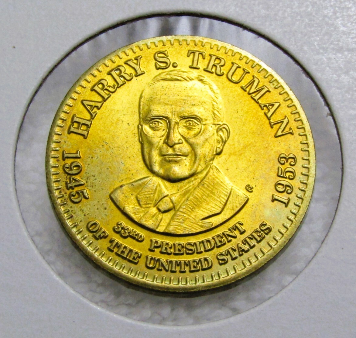 Harry S. Truman 33rd President of The United States of America Token 32mm 10.1g