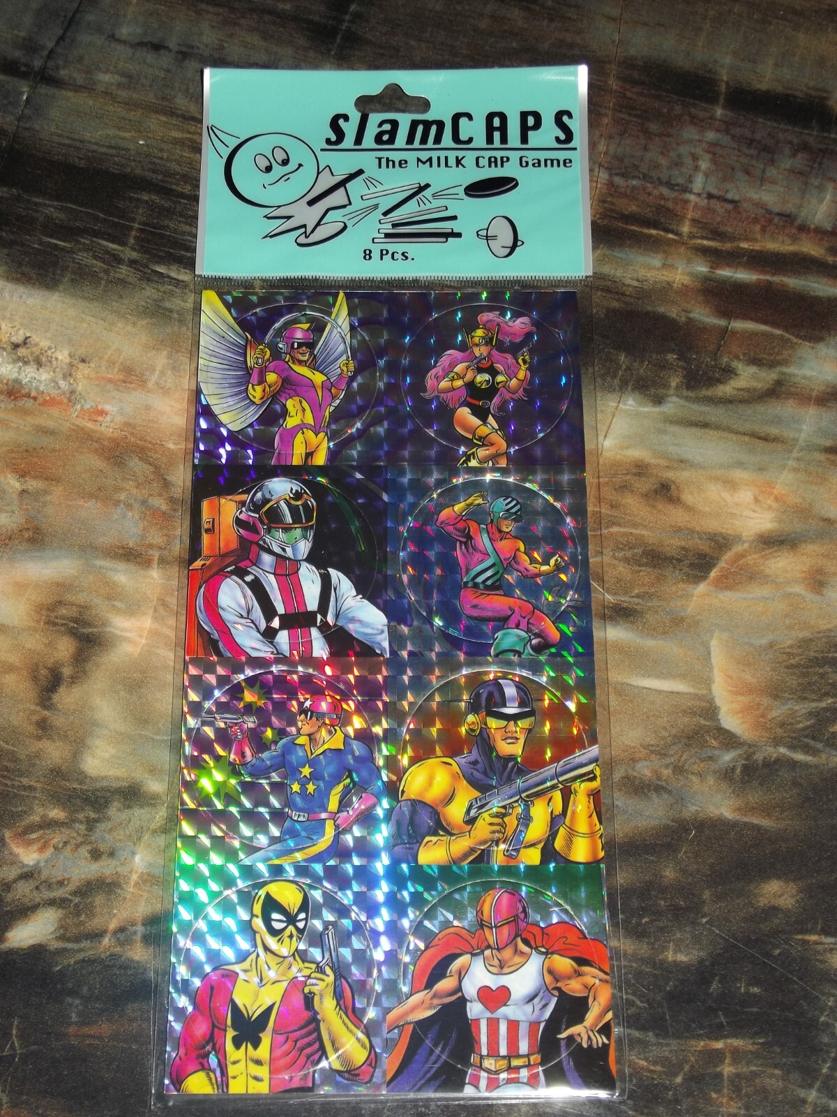 Slamcaps The Milk Cap Game (Pogs) 1994 Taiwan SEALED!