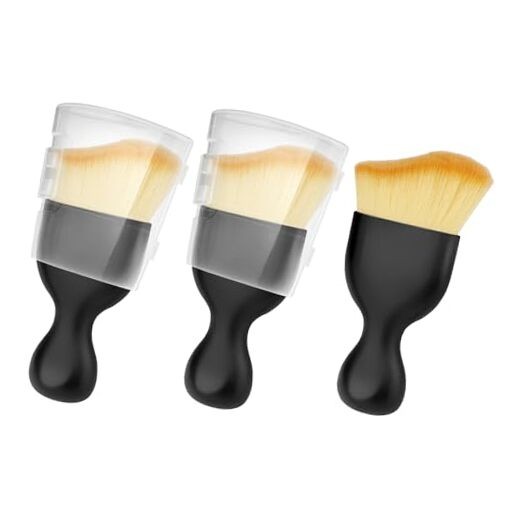 3 PCS Car Detailing Brush, Car Interior Cleaning Dust Brush, Soft Bristle Black