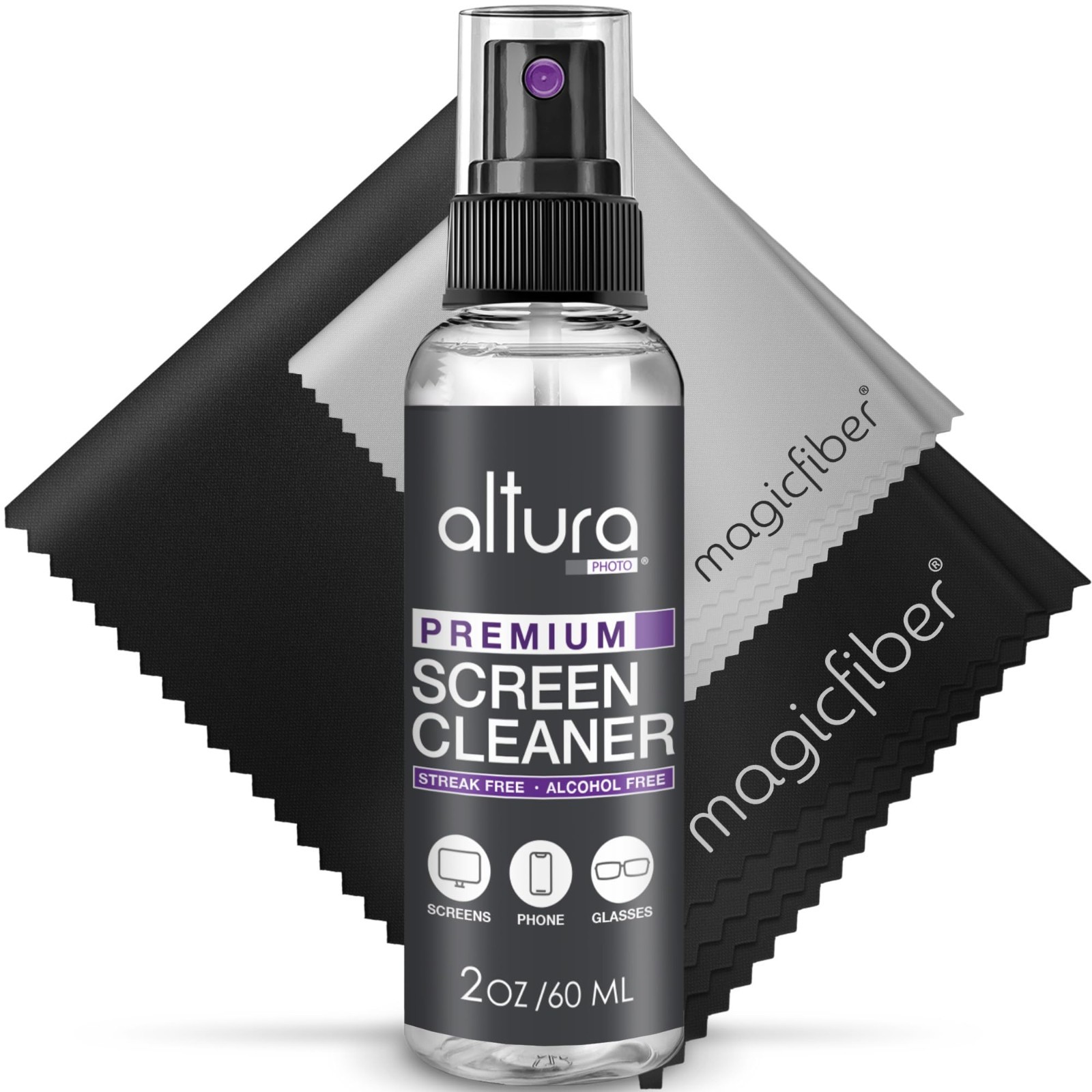 Altura Photo Screen Cleaner Spray Kit for Laptop Phone TV MacBook iPad Monitor