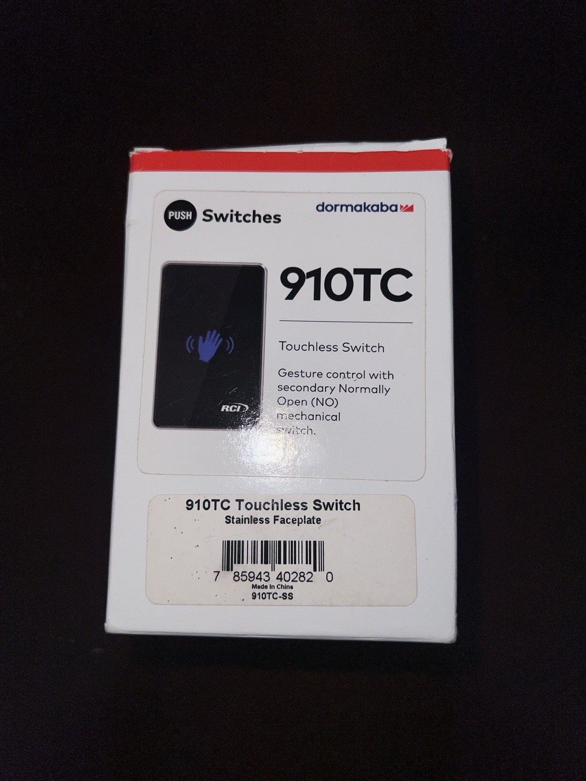 910TC TOUCHLESS SWITCH