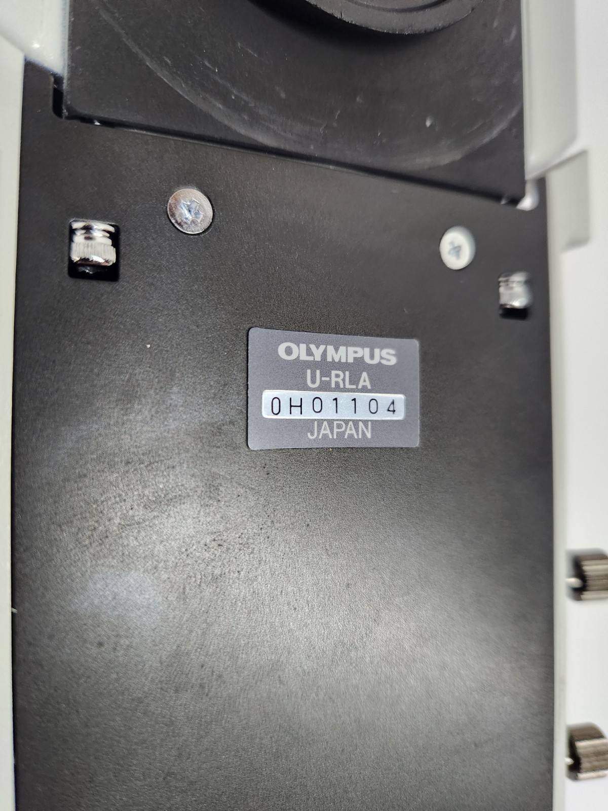 Olympus U-RLA BX MX Microscope Reflected Light Vertical Illuminator