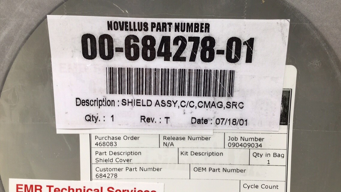 Novellus 00-684278-01 Shield Assembly C/C CMAG SRC Setech S07008944